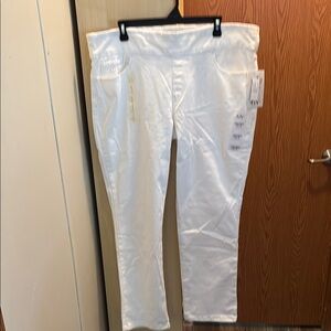 White High-Waisted Pants